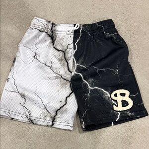 Bucket squad split voltage youth shorts